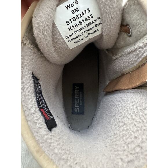 Sperry Top Sider Womens Saltwater Duck Boots 9M Water Proof THINSULATE 200 GMS - Picture 10 of 11